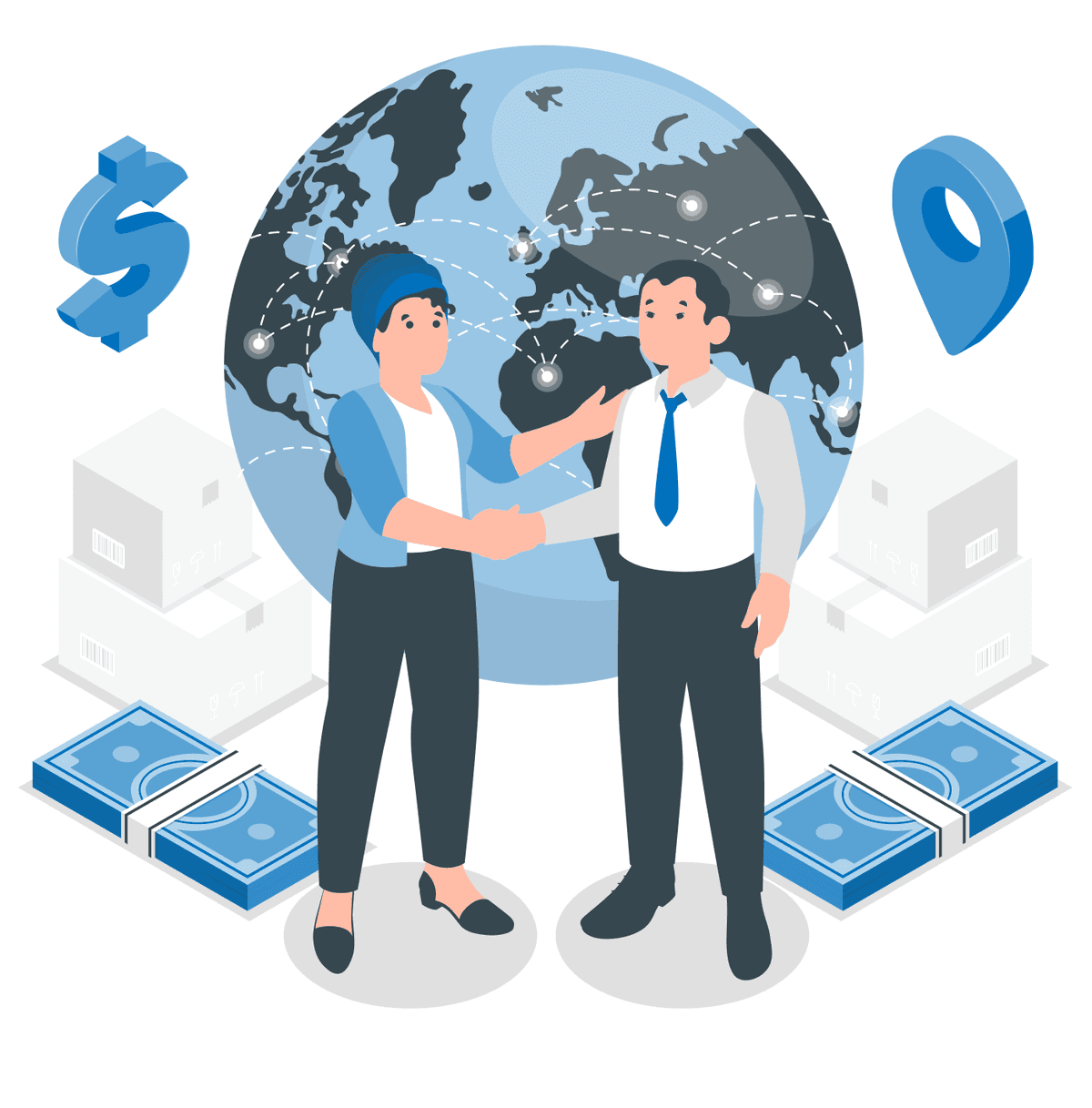 Global Connection Illustration